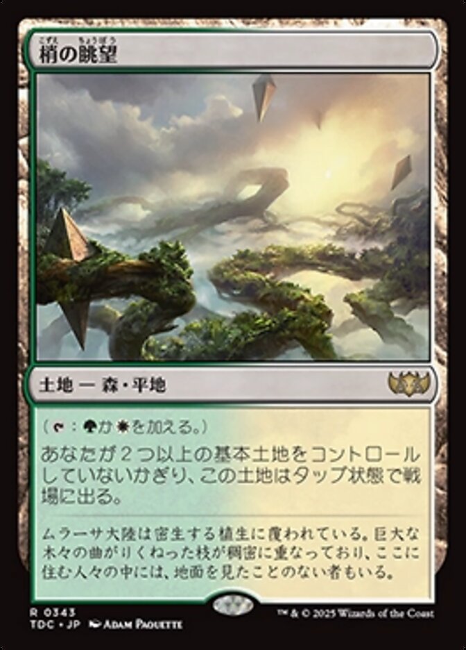 梢の眺望 (Canopy Vista) · Tarkir: Dragonstorm Commander (TDC