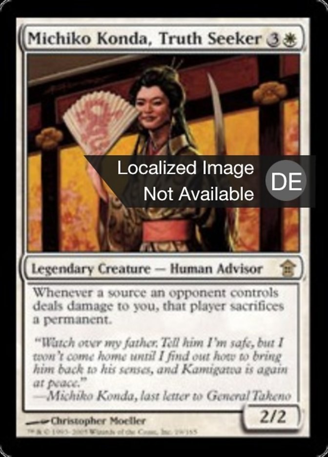 Michiko Konda, Truth Seeker (Saviors of Kamigawa #19)