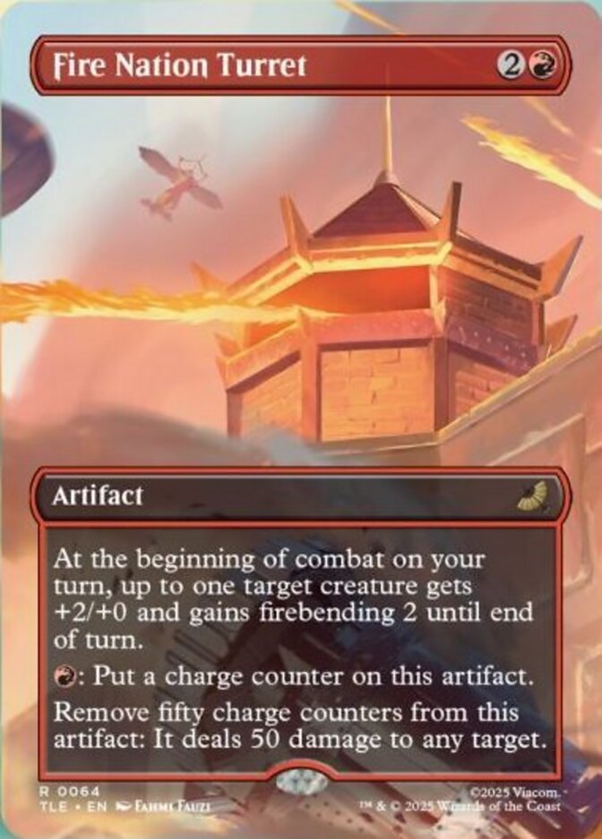 Fire Nation Turret MTG card