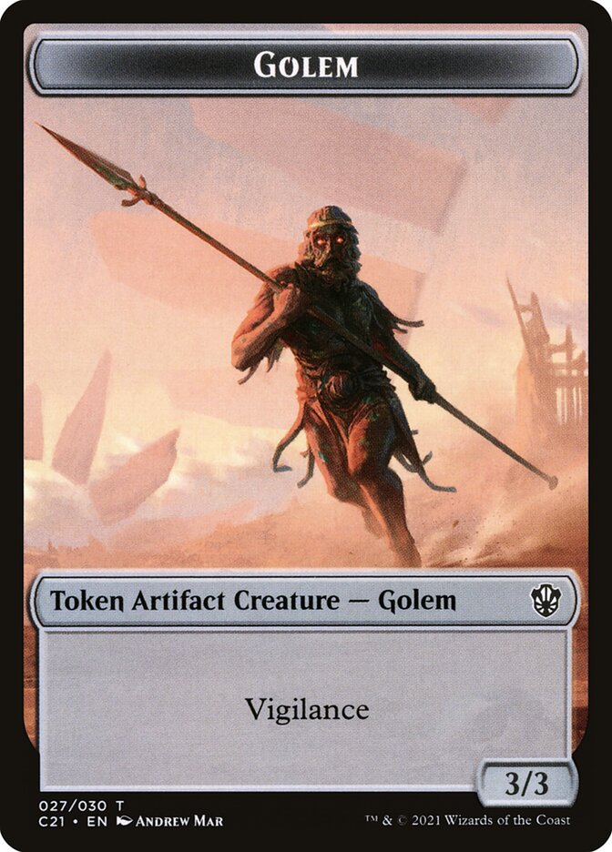 Golem (Commander 2021 Tokens #27)