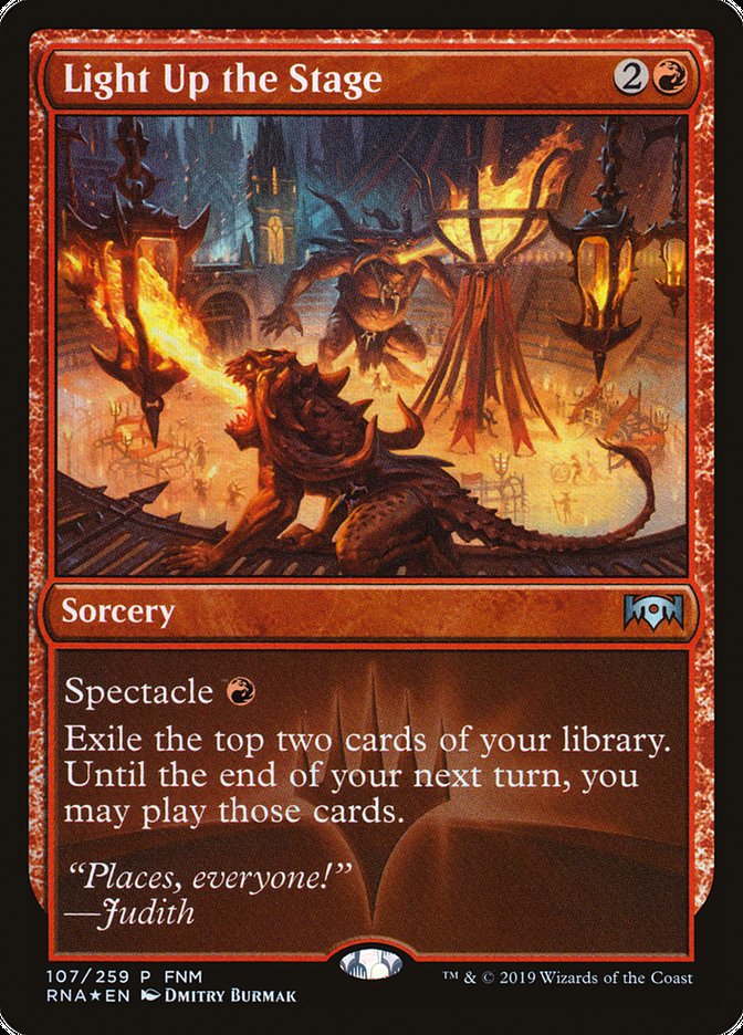 Light Up the Stage · Ravnica Allegiance Promos (PRNA) · Scryfall The Gathering Search