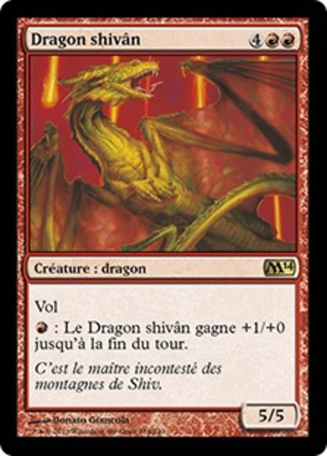 Shivan Dragon (Magic 2014 #154)