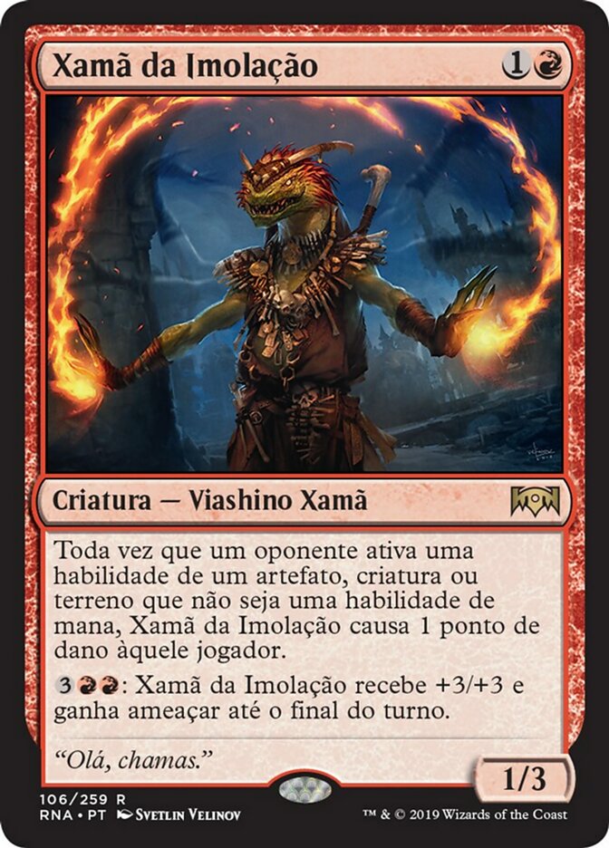 Immolation Shaman (Ravnica Allegiance #106)