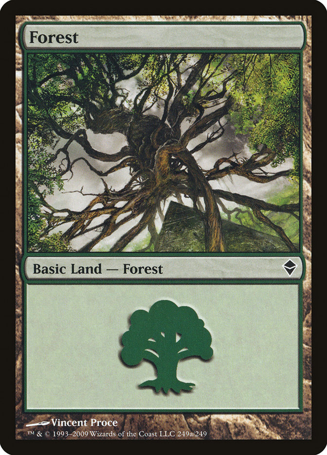 Forest (Zendikar #249a)