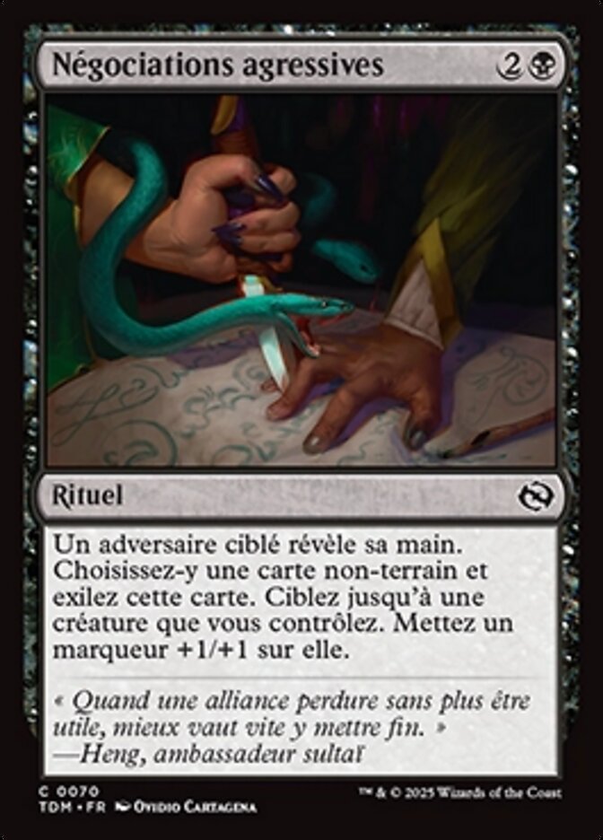 Négociations agressives