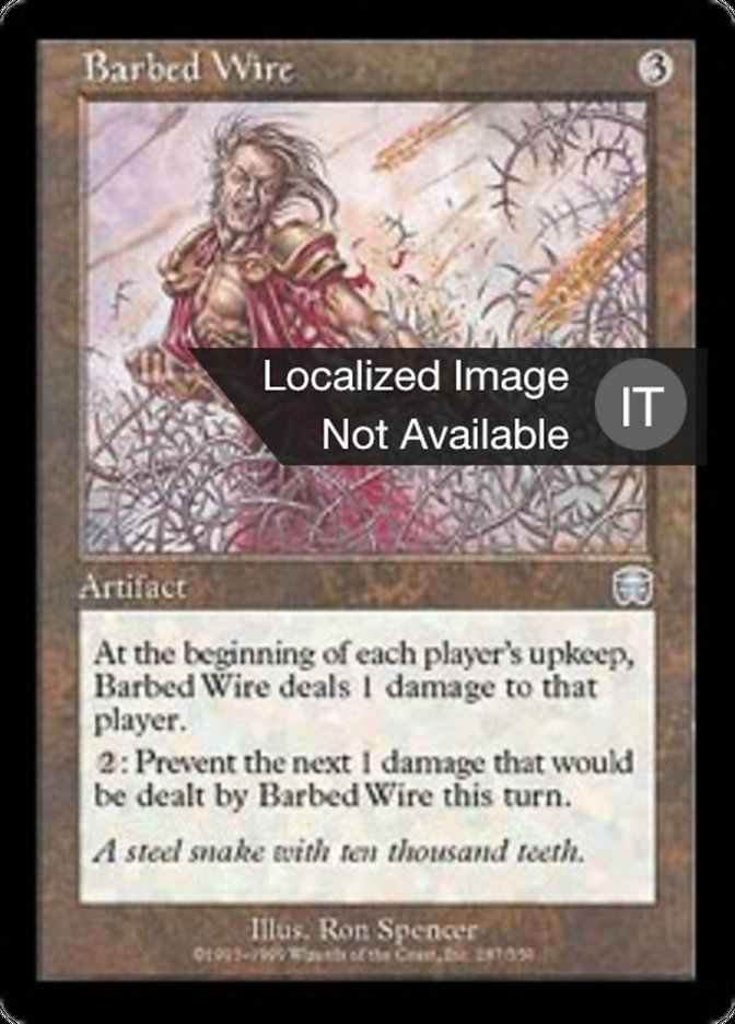 Barbed Wire (Mercadian Masques #287)