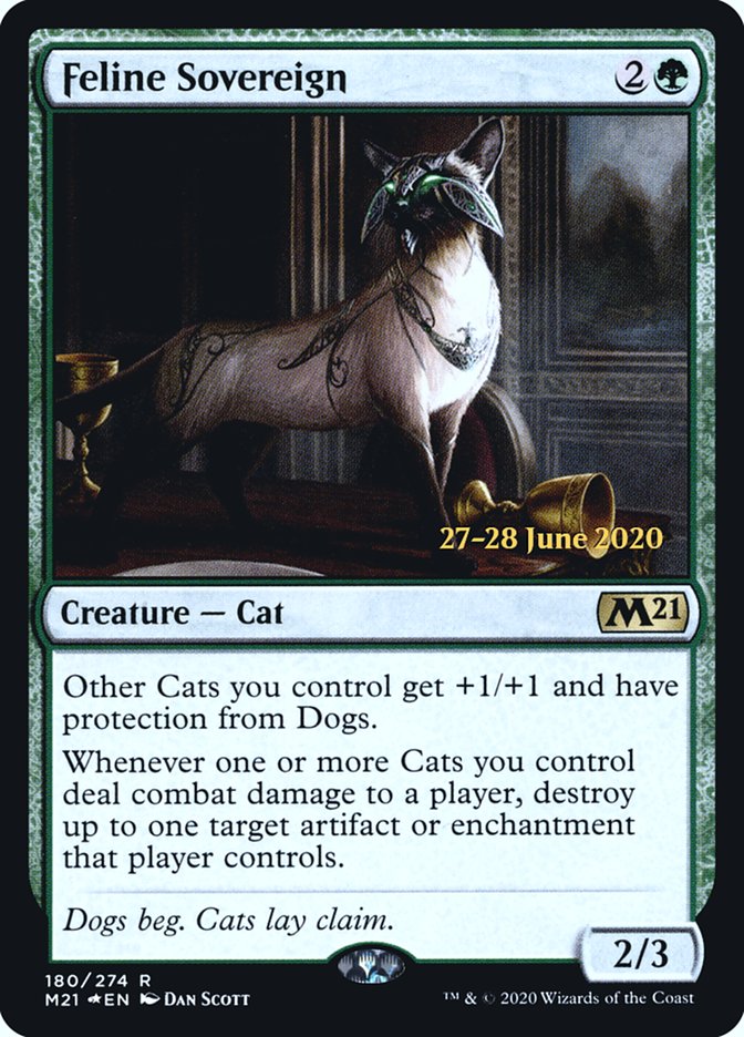 Feline Sovereign · Core Set 2021 Promos (PM21) #180s · Scryfall