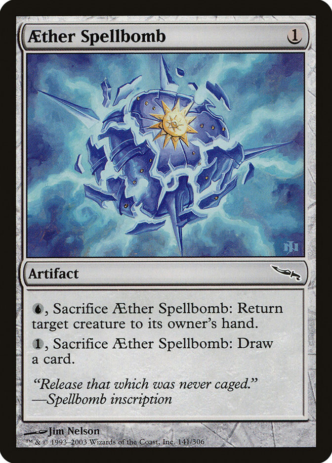 Aether Spellbomb (Mirrodin #141)