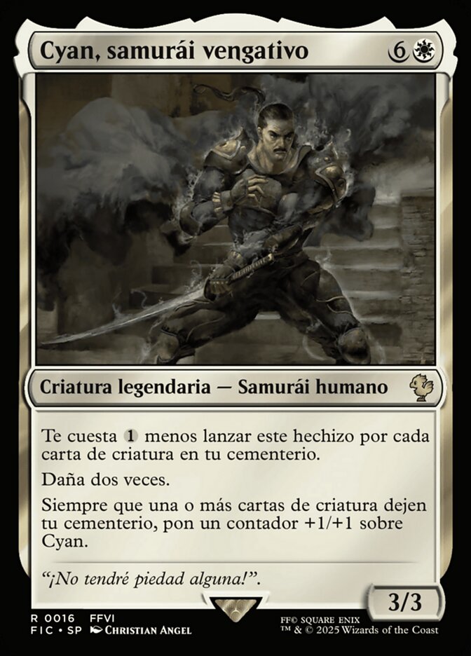 Cyan, samurái vengativo