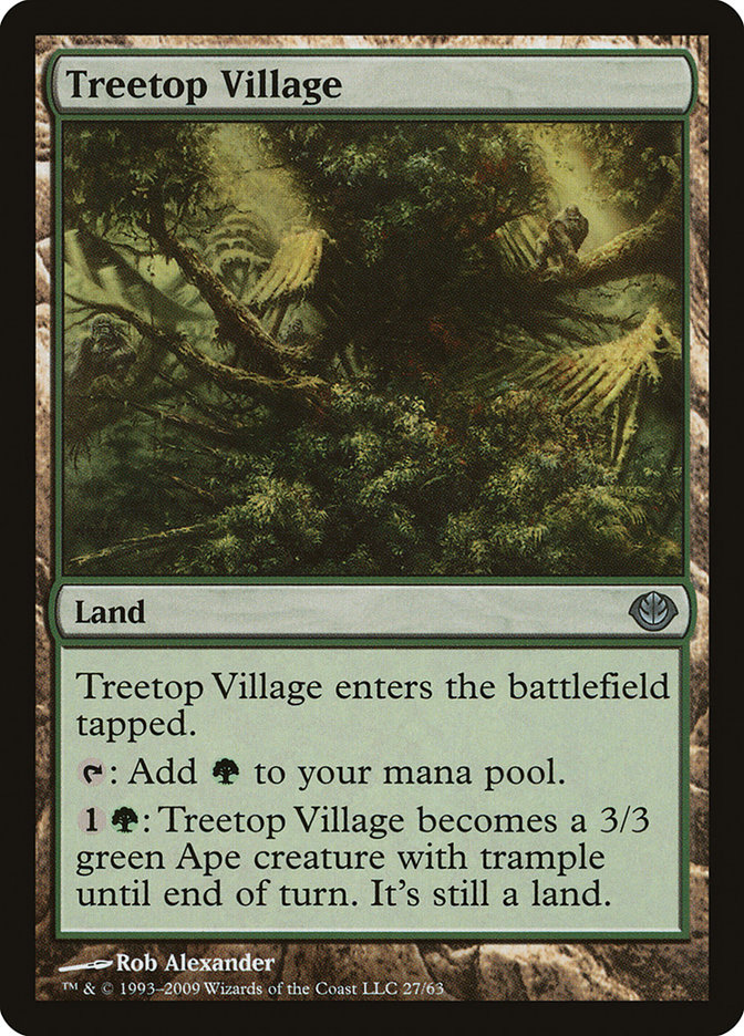 Treetop Village (Duel Decks: Garruk vs. Liliana #27)