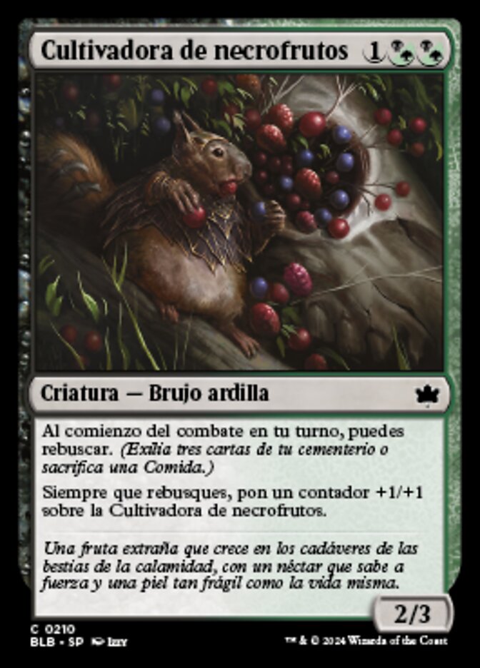 Cultivadora de necrofrutos