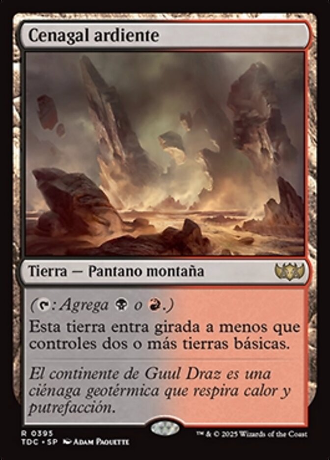 Cenagal ardiente