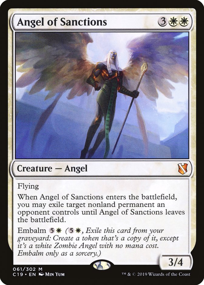 Angel of Sanctions (Commander 2019 #61)