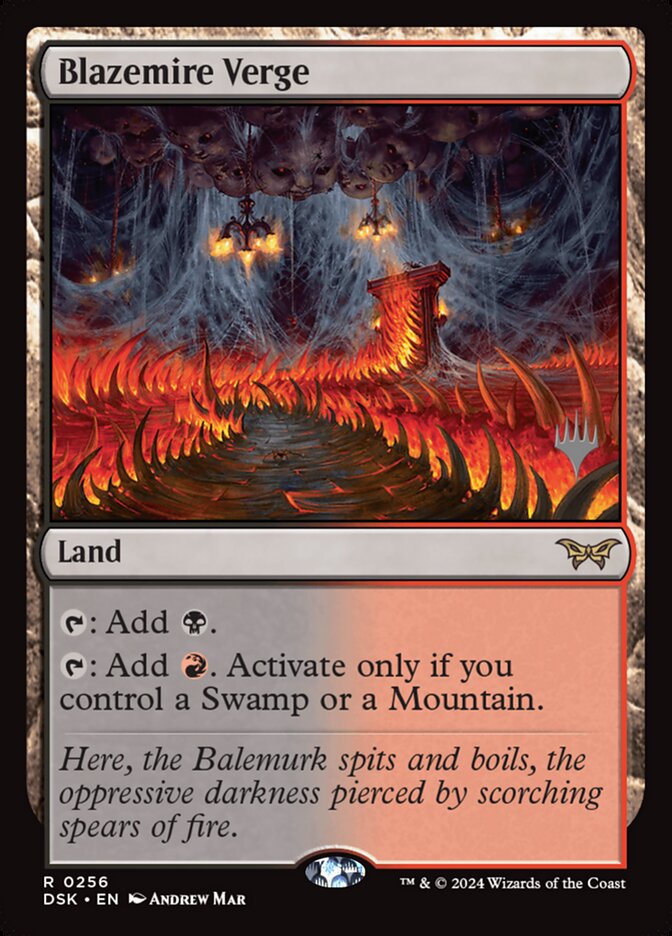 Blazemire Verge (Duskmourn: House of Horror Promos #256p)