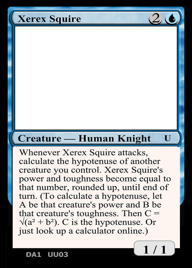 Xerex Squire (Unknown Event #UU03c)