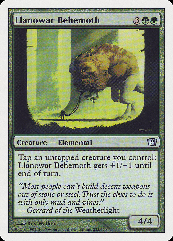Llanowar Behemoth (Ninth Edition #252)