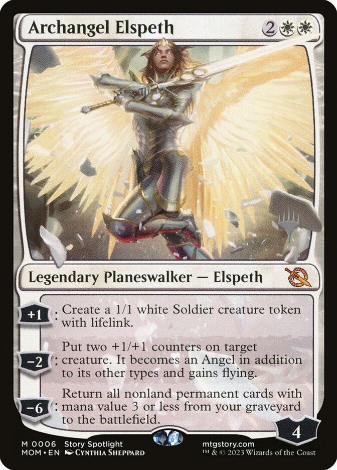 Archangel Elspeth (March of the Machine Promos #6p)