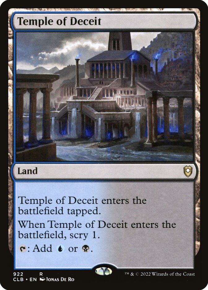 Temple of Deceit (Commander Legends: Battle for Baldur's Gate #922)