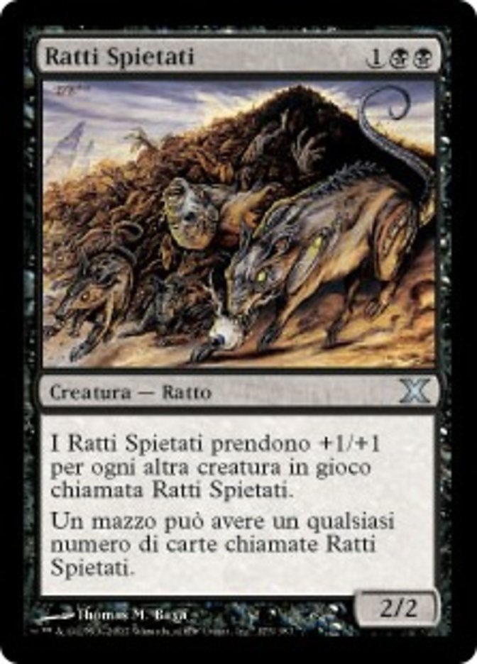 Ratti Spietati (Relentless Rats) · Tenth Edition (10E) #173 · Scryfall  Magic The Gathering Search