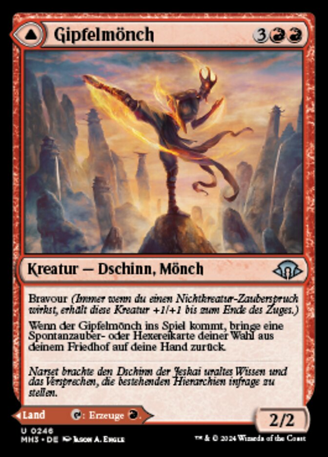 Pinnacle Monk // Mystic Peak (Modern Horizons 3 #246)