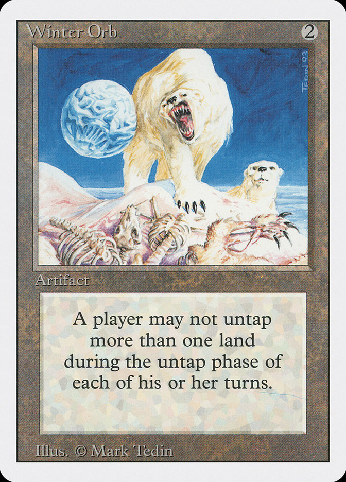 Magic the Gathering Revised Edition Winter Orb 