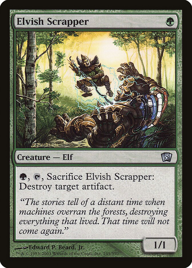Elvish Scrapper (Eighth Edition #245★)