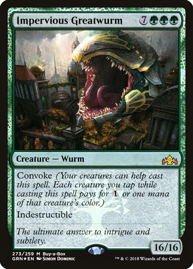 Impervious Greatwurm (Guilds of Ravnica #273)