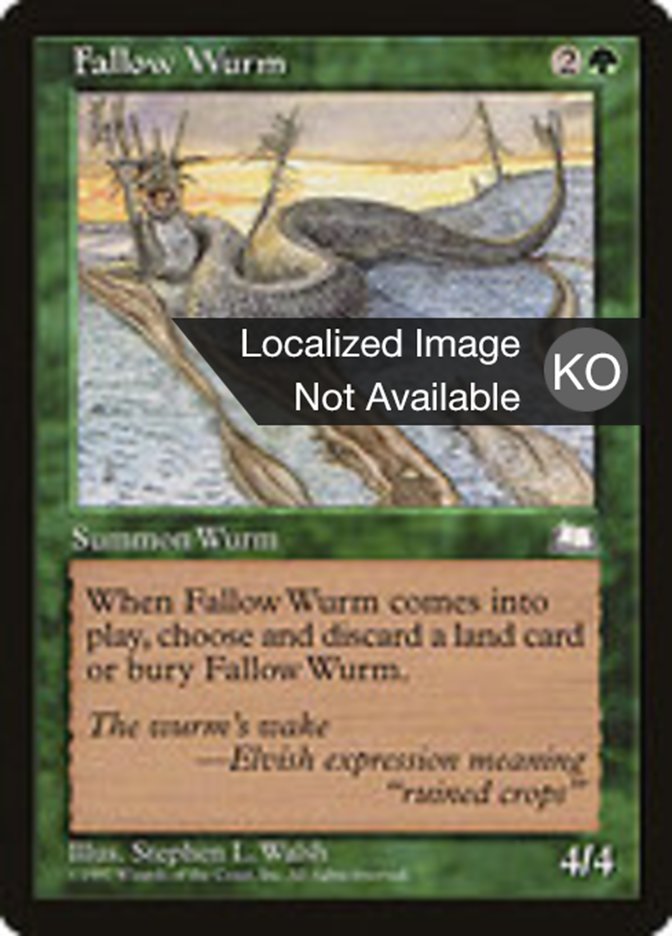 Fallow Wurm (Weatherlight #126)