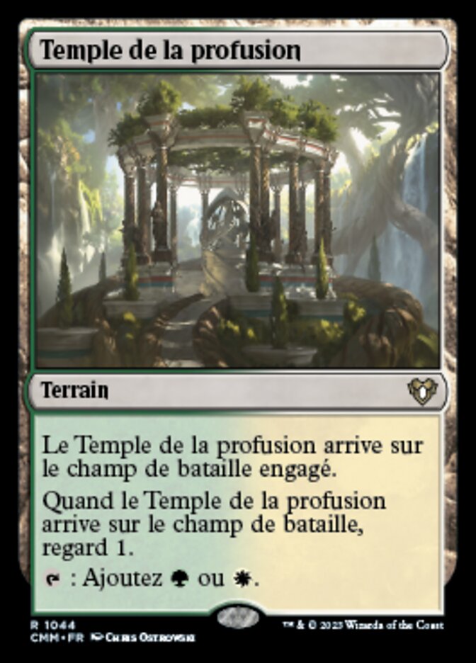 Temple of Plenty (Commander Masters #1044)