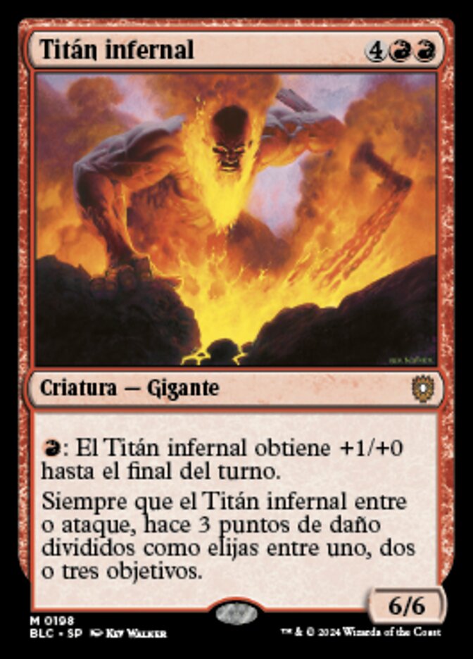 Inferno Titan (Bloomburrow Commander #198)