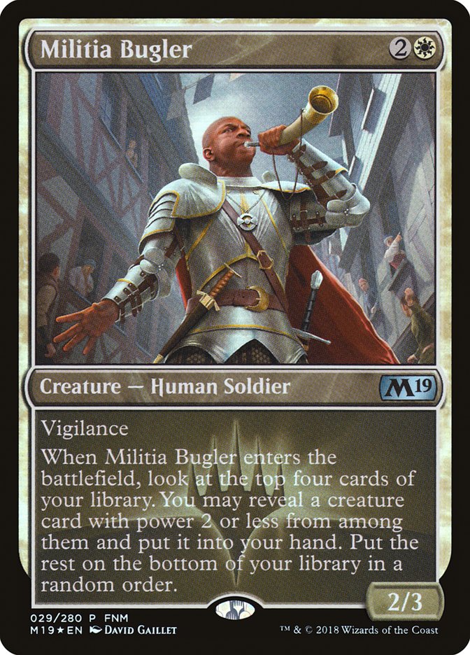 Militia Bugler (Core Set 2019 Promos #29)