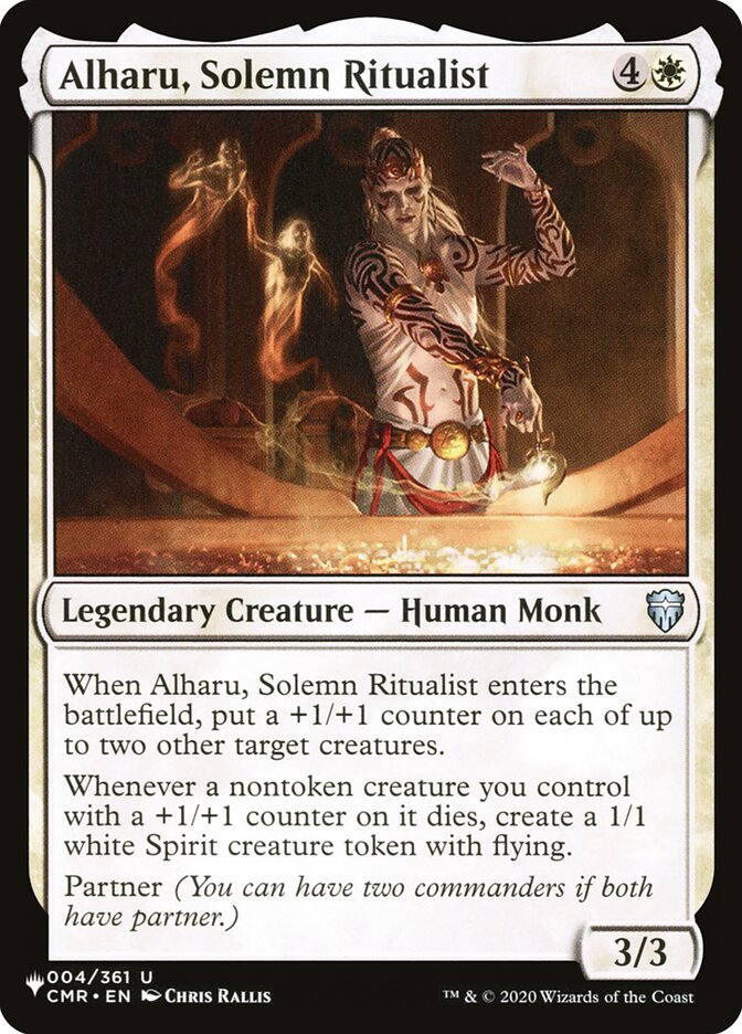 Alharu, Solemn Ritualist (The List #CMR-4)