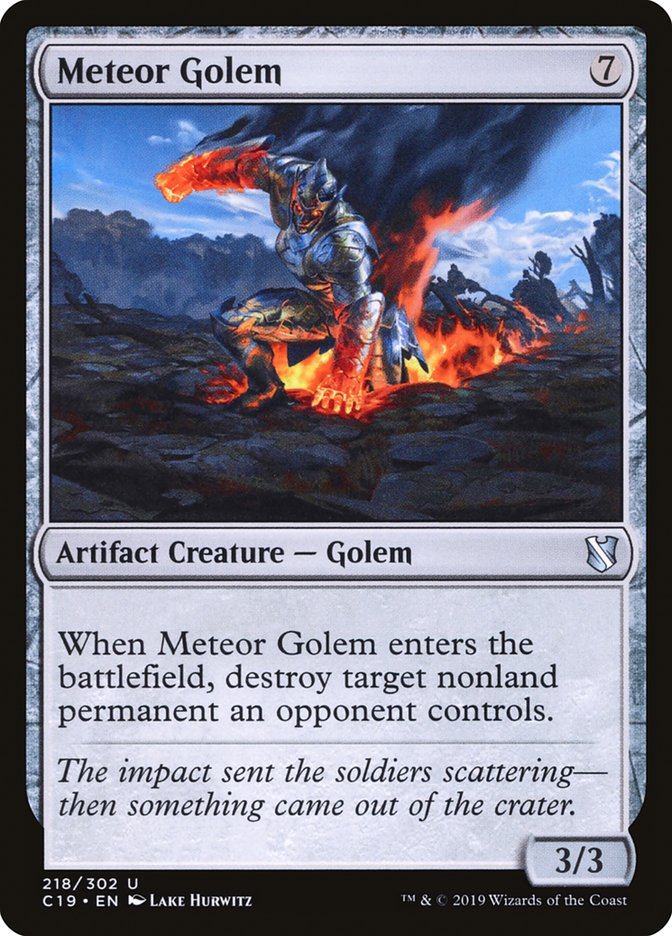 Meteor Golem (Commander 2019 #218)