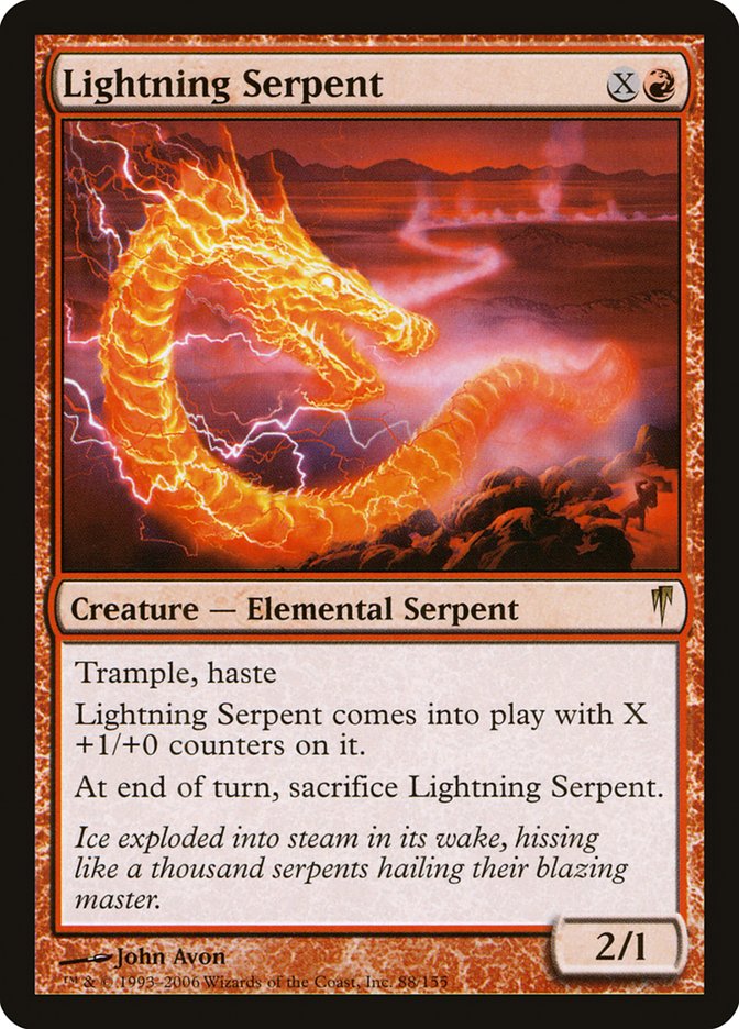 Lightning Serpent (Coldsnap #88)