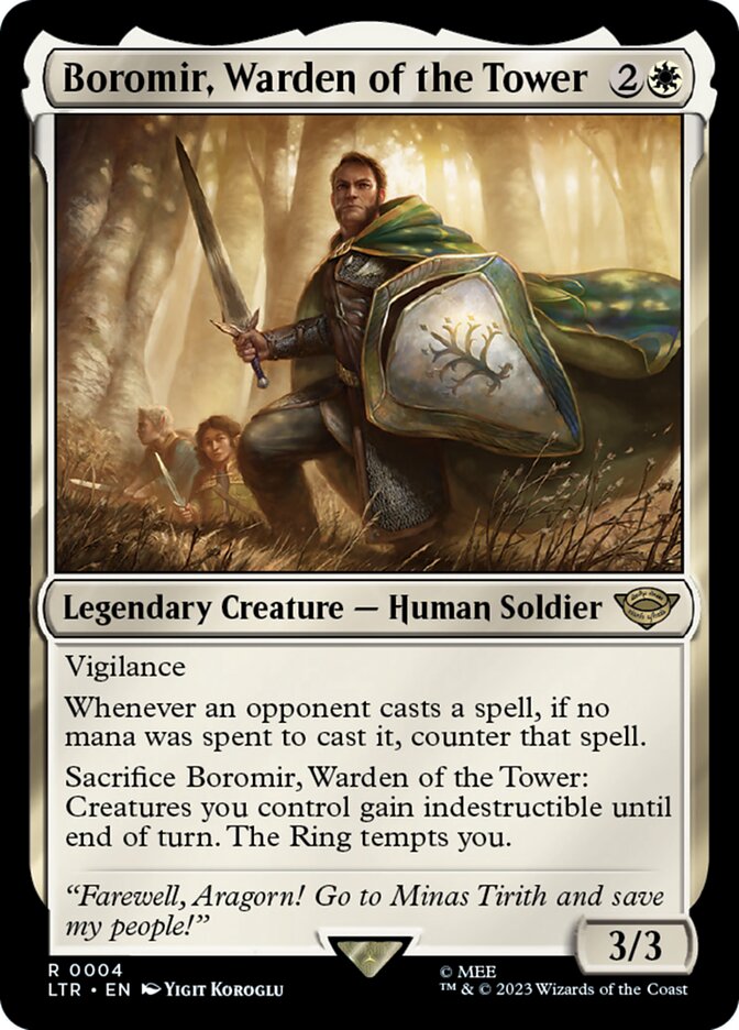 Boromir, Warden of the Tower, The Lord of the Rings