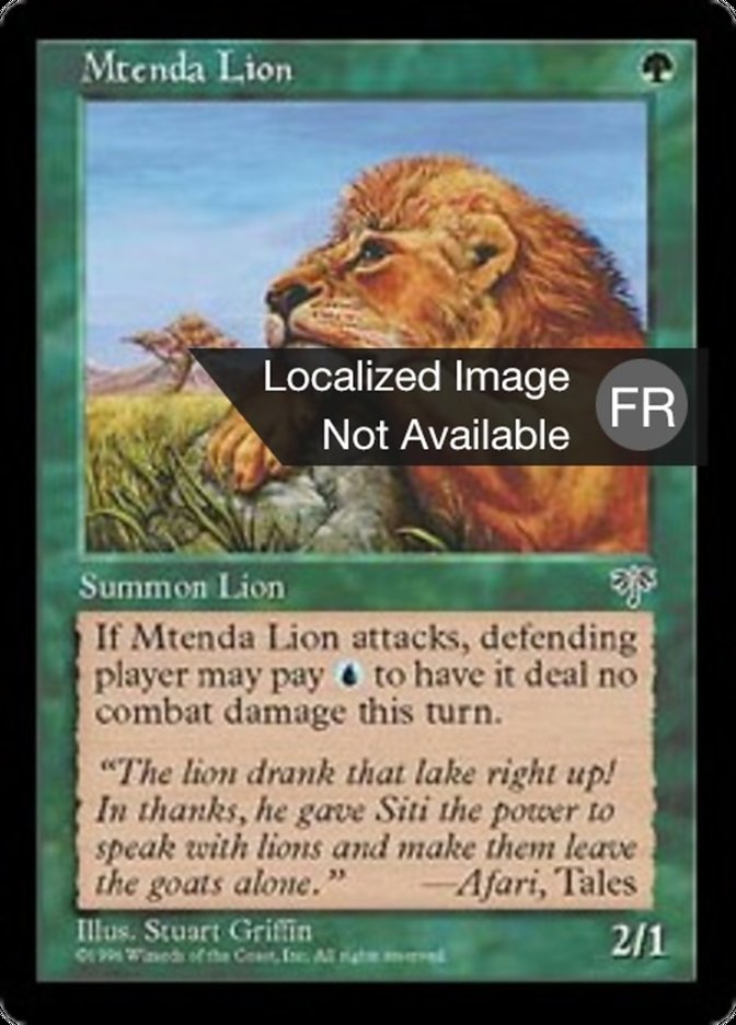 Mtenda Lion (Mirage #230)