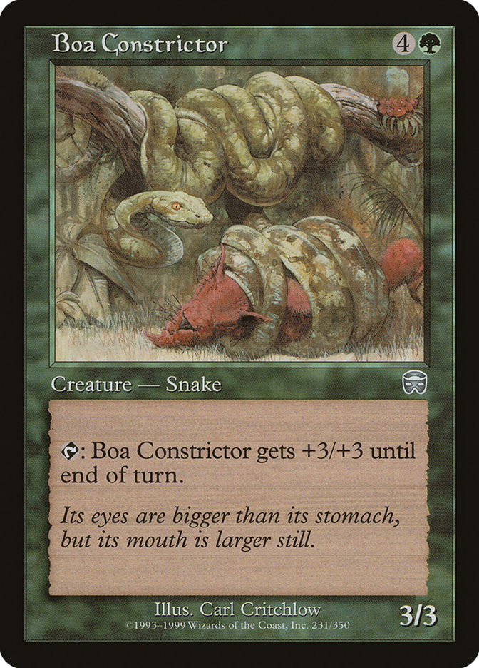 Boa Constrictor (Mercadian Masques #231)