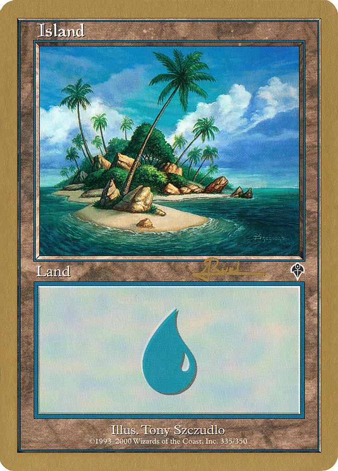 Island (World Championship Decks 2001 #ar335a)