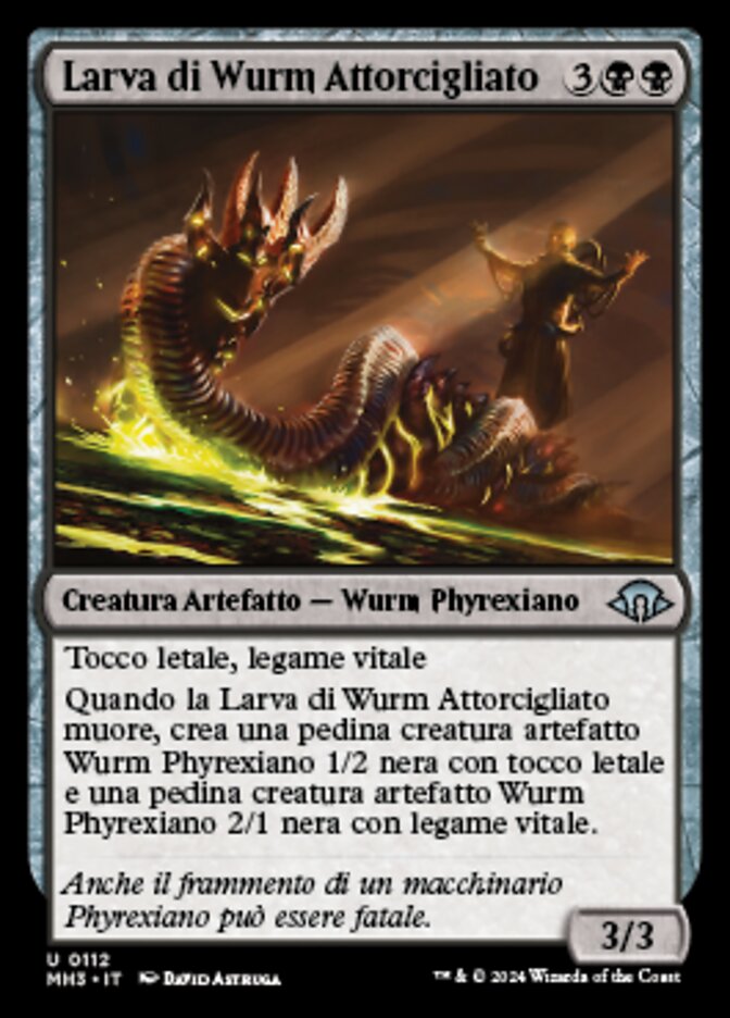 Larva di Wurm Attorcigliato