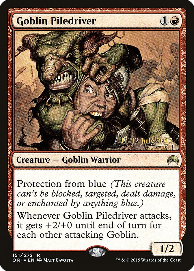 Goblin Piledriver · Magic Origins Promos (PORI) #151s · Scryfall 