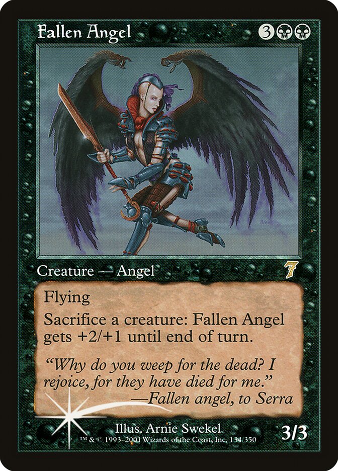 Fallen Angel (Seventh Edition) Magic: The Gathering