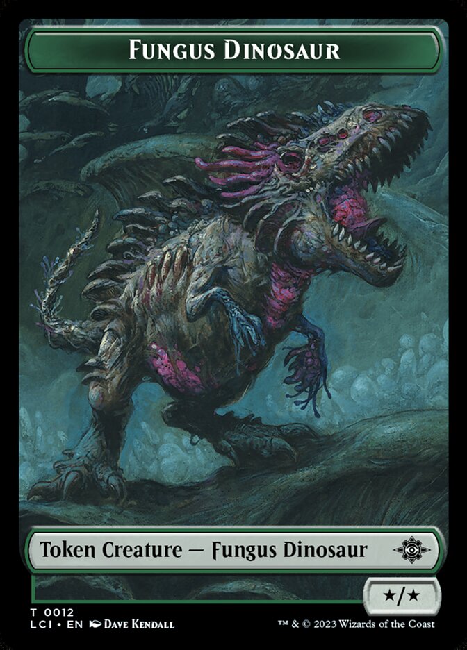 Fungus Dinosaur · The Lost Caverns of Ixalan Tokens (TLCI) #12 