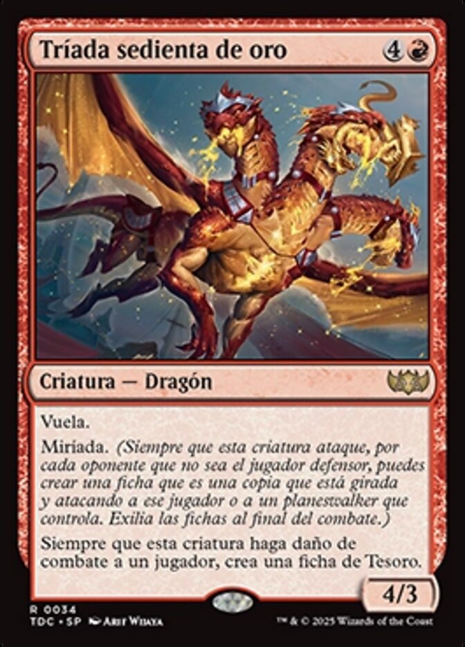 Tríada sedienta de oro