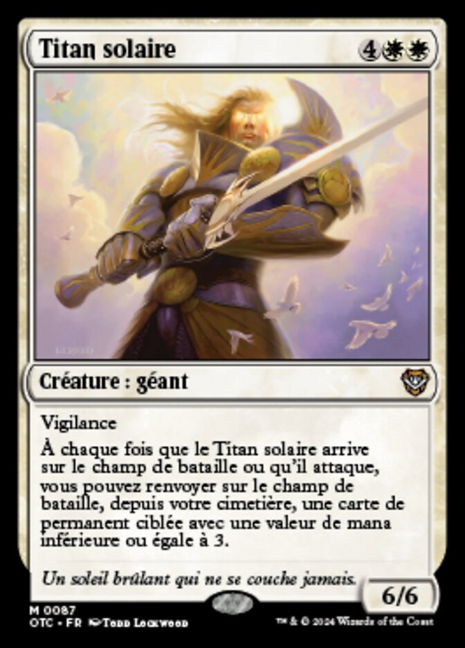 Sun Titan (Outlaws of Thunder Junction Commander #87)