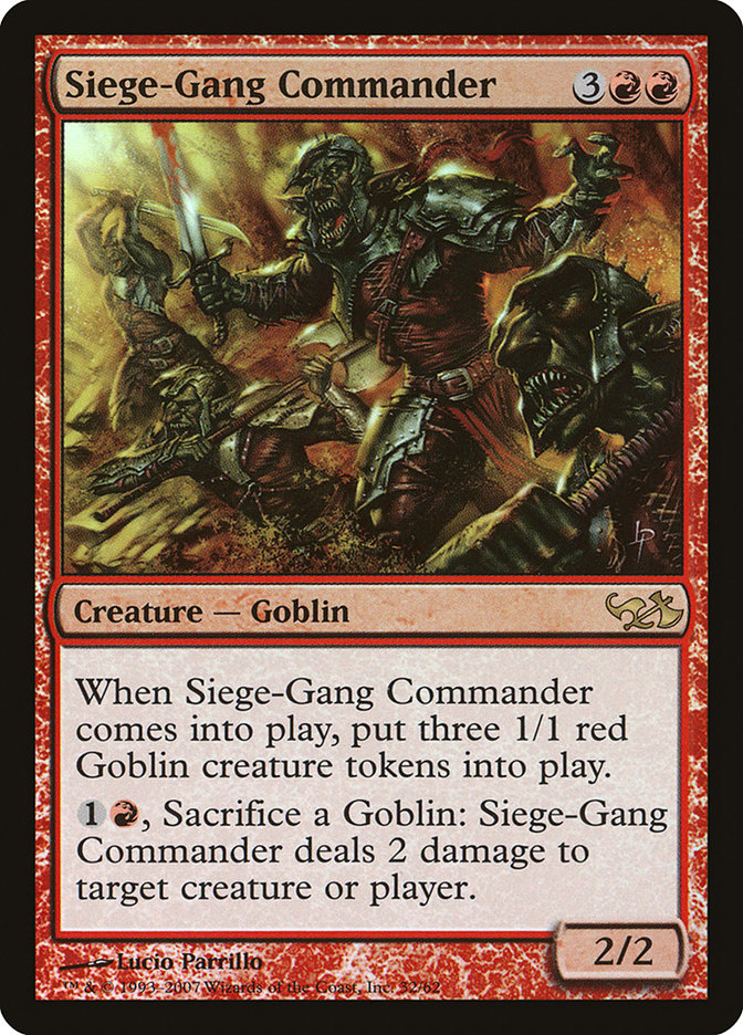 Siege-Gang Commander (Duel Decks: Elves vs. Goblins #32)