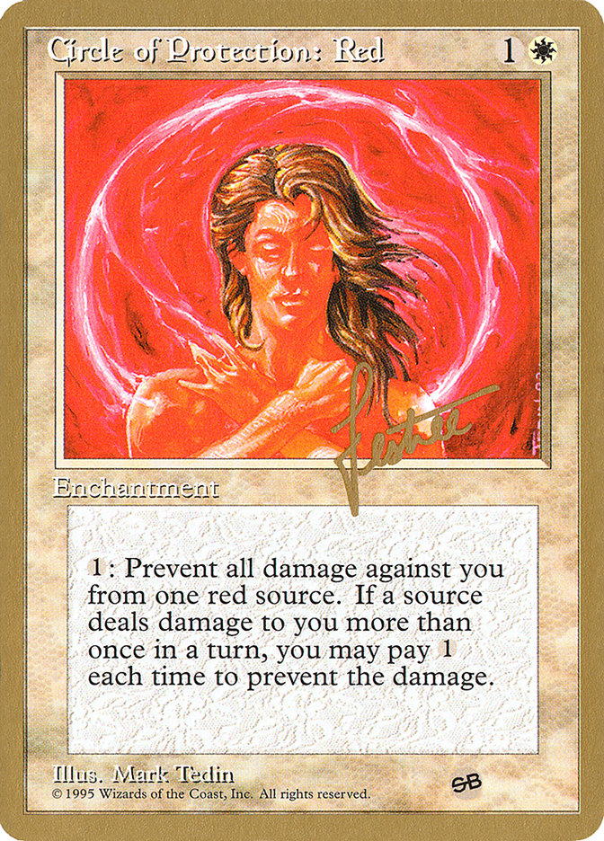 Circle of Protection: Red (Pro Tour Collector Set #bl17sb)