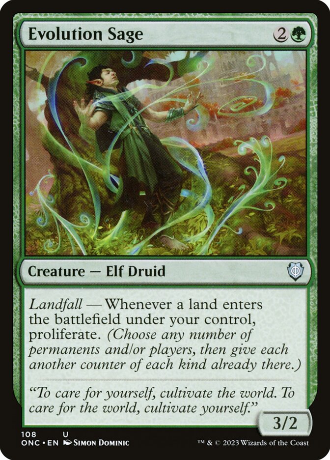 Evolution Sage (Phyrexia: All Will Be One Commander #108)