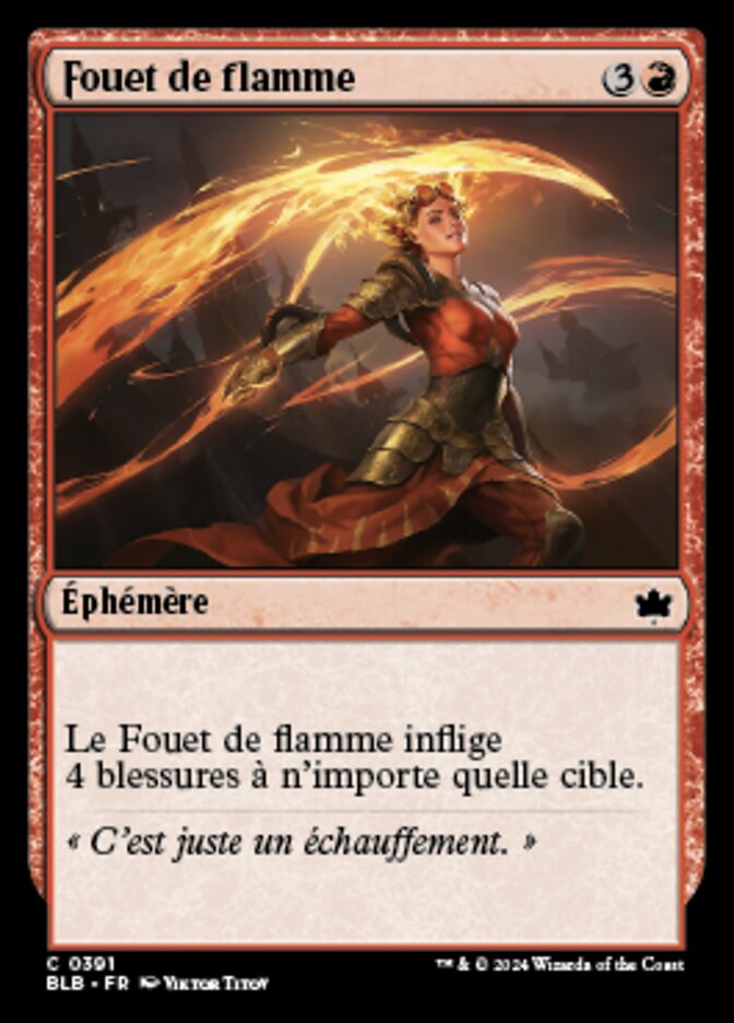 Fouet de flamme