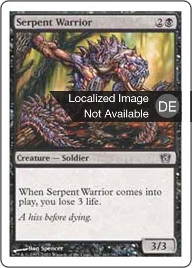 Serpent Warrior (Eighth Edition #161)