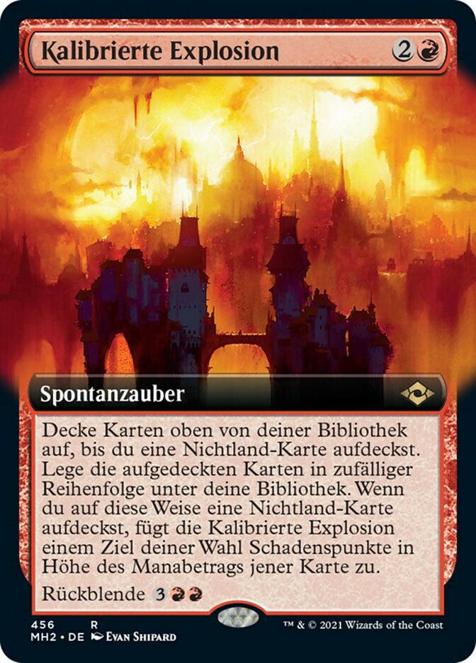 Kalibrierte Explosion